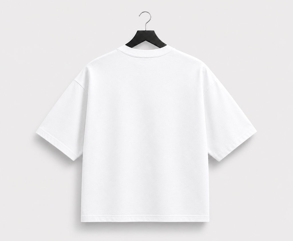 El Mayimbe Gold Boxy Tee – White