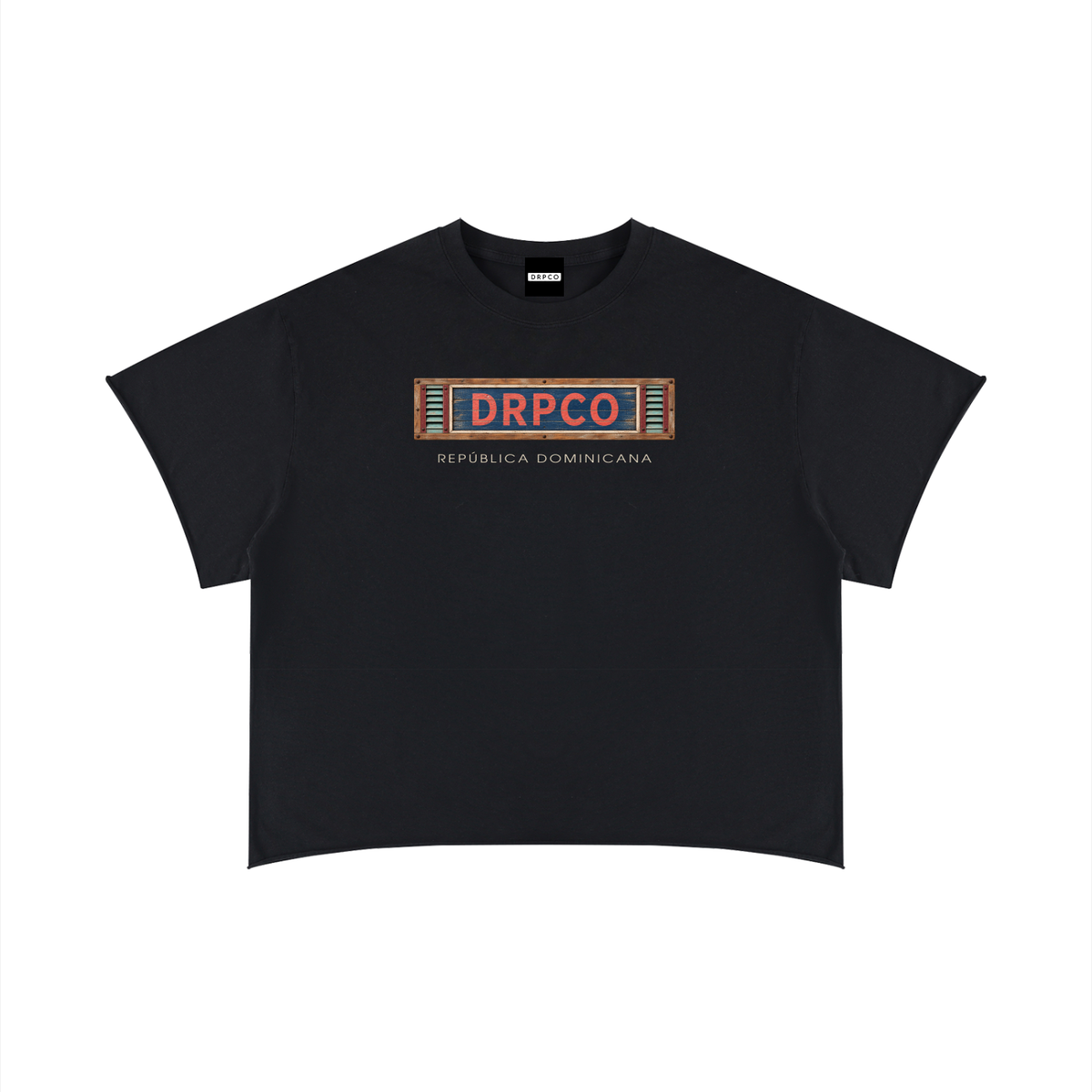 DRPCO Heritage Raw Edge Tee – Black