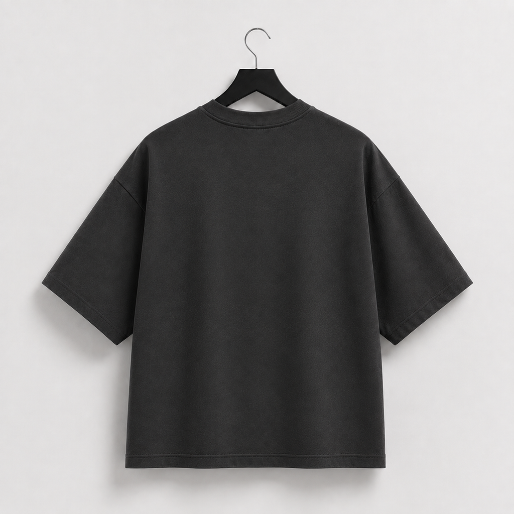 El Mayimbe Gold Boxy Tee – Black