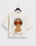 Flores de Herencia Boxy Tee – Cream
