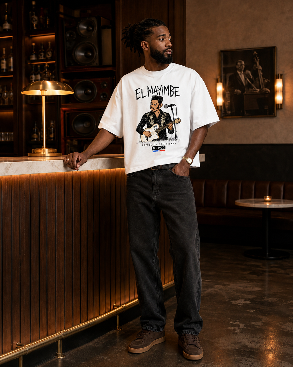 El Mayimbe Illustrated Boxy Tee – White