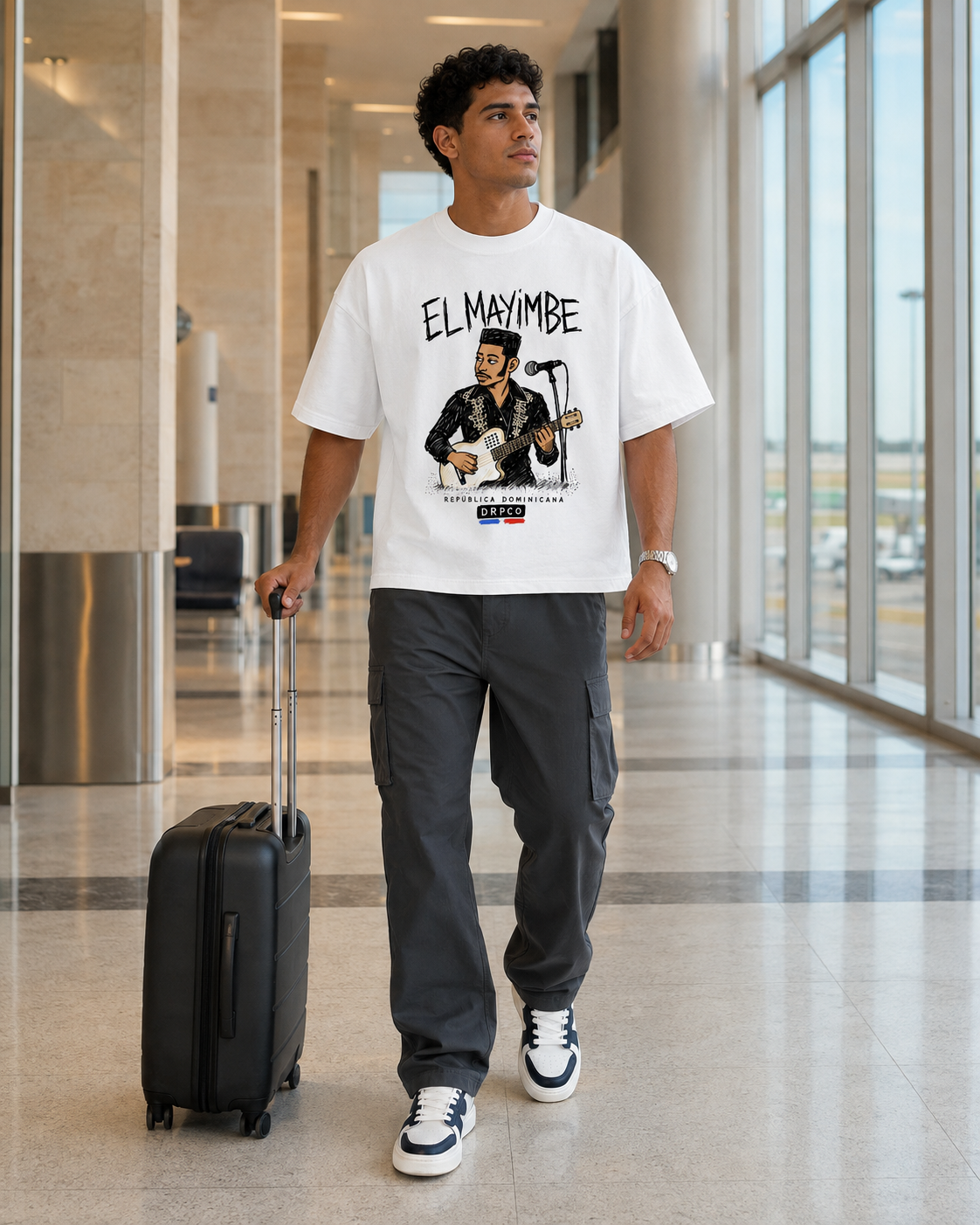 El Mayimbe Illustrated Boxy Tee – White