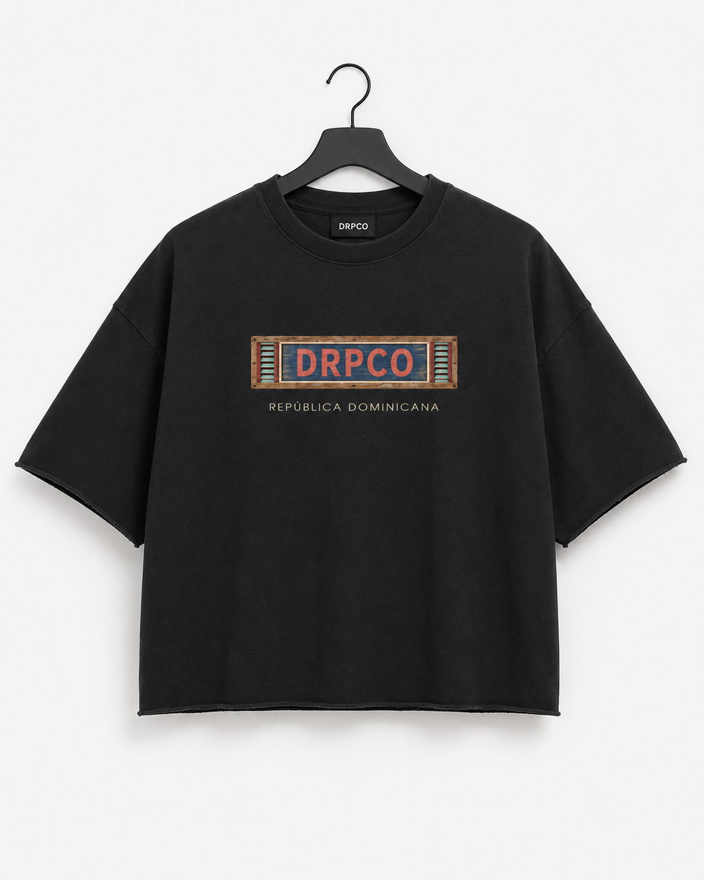 DRPCO Heritage Raw Edge Tee – Black