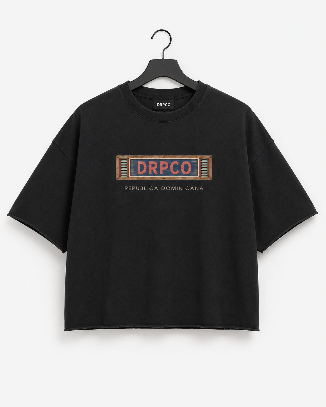 DRPCO Heritage Raw Edge Tee – Black