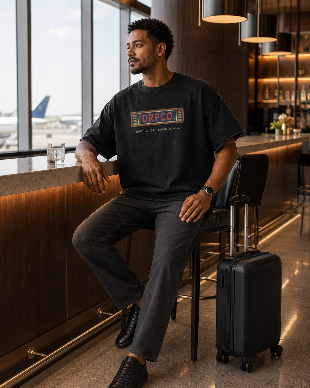DRPCO Heritage Raw Edge Tee – Black